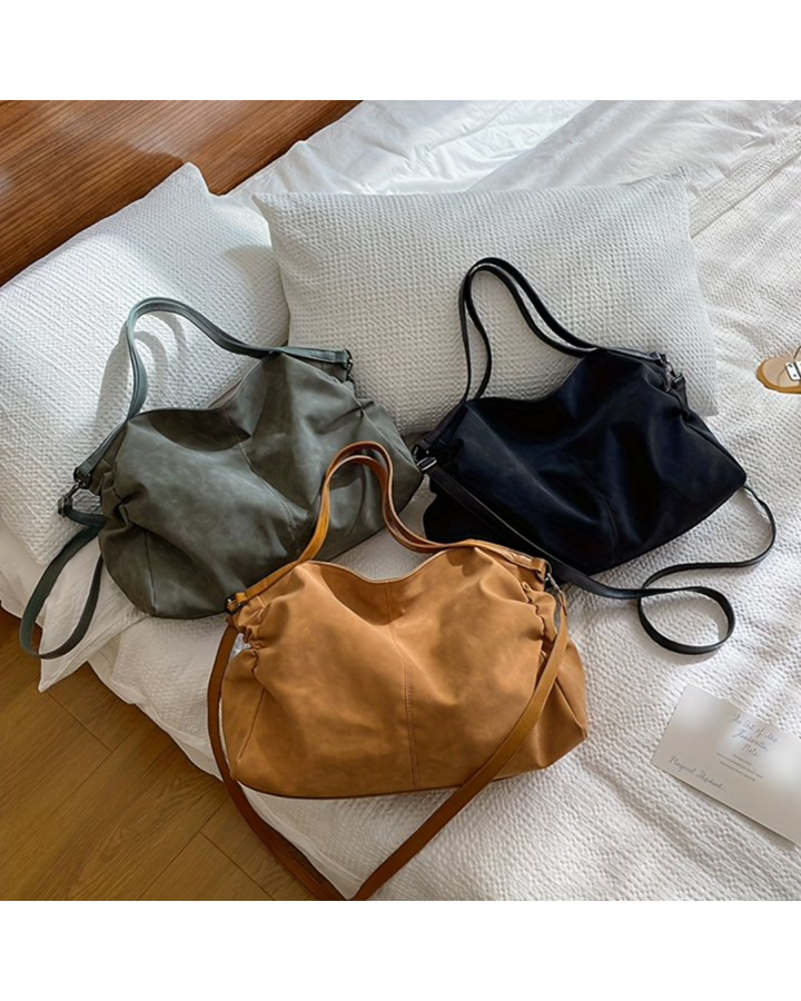 Lyra Suede Shoulder Bag