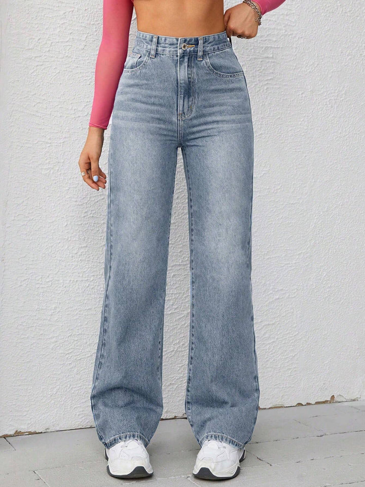 Thea Wide leg denim trousers