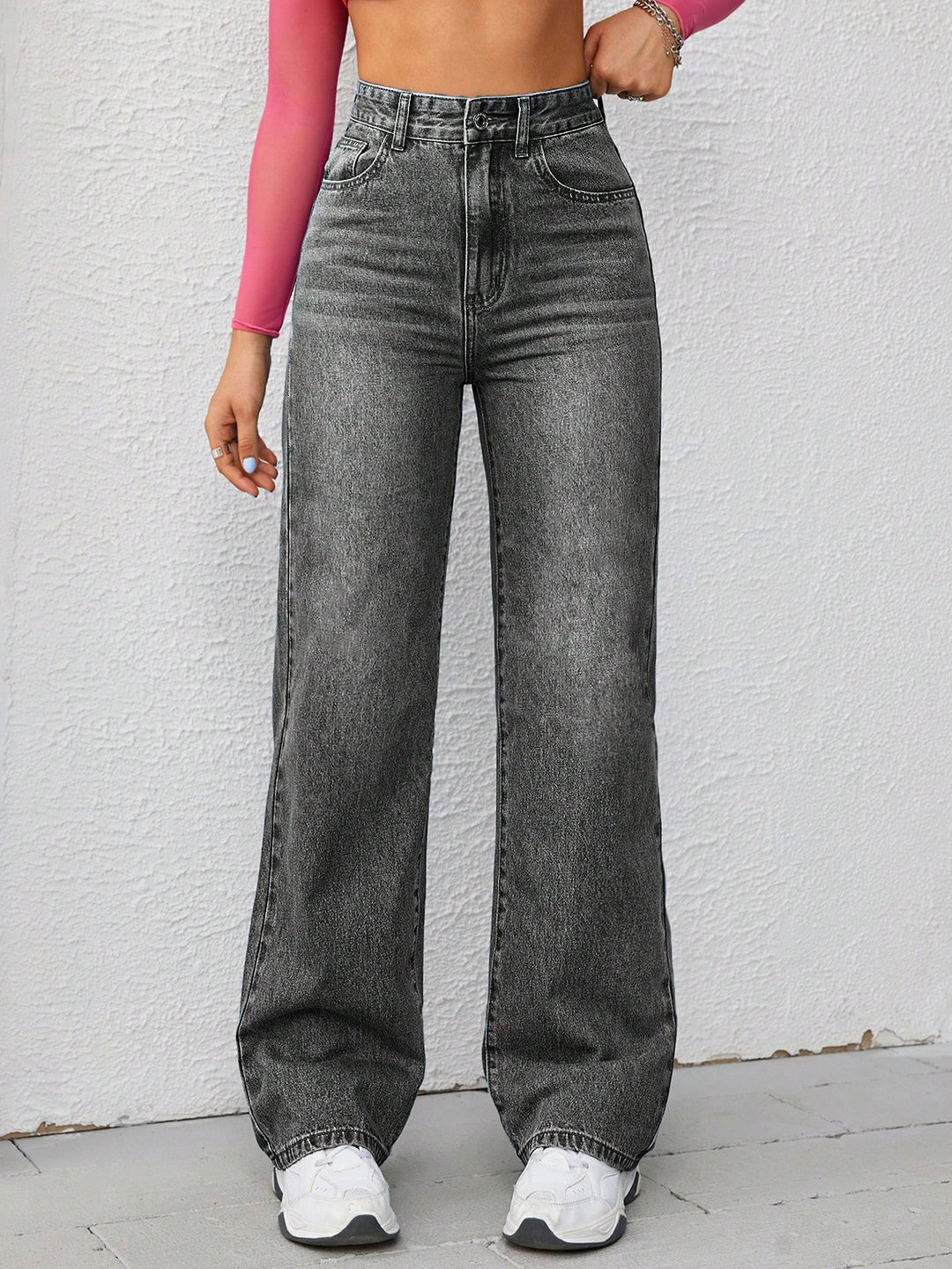 Thea Wide leg denim trousers