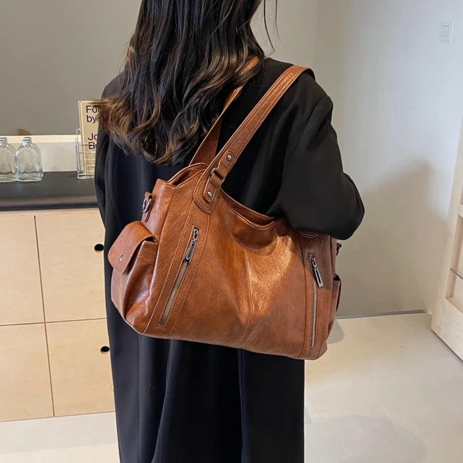 Classic Leather Tote Bag