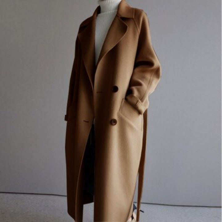 Clara wool trench coat