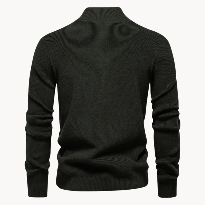 Livio Button Mockneck Sweater