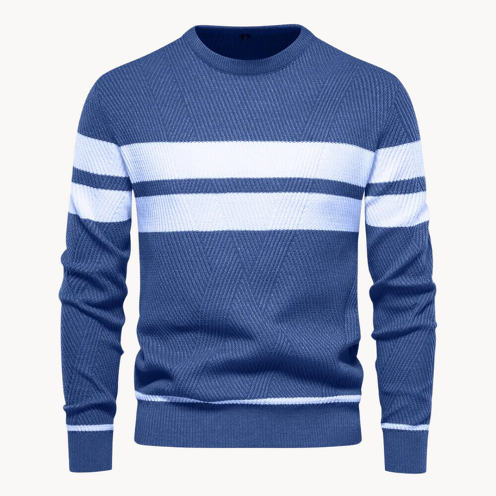 Field Stripe Cotton Crewneck