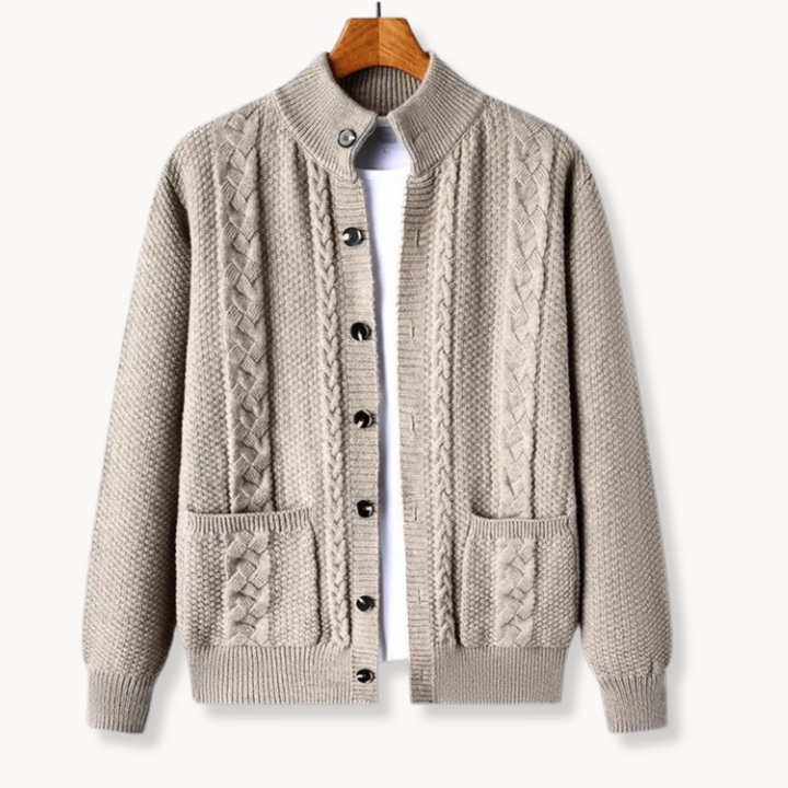 Cable Wool Cardigan