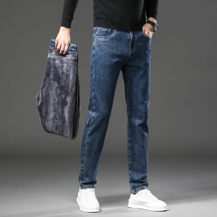 Winter Fleece Straight Jeans