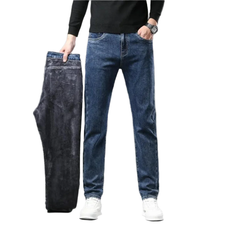 Winter Fleece Straight Jeans