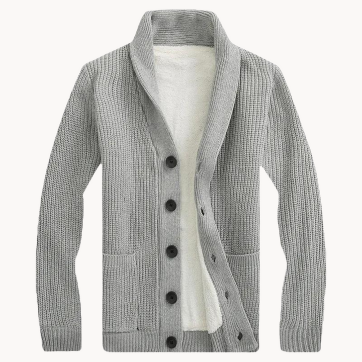 Fleece Shawl Collar Cardigan