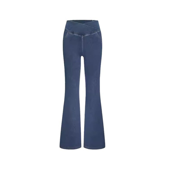 Cleo High Waist Crossover Jeans