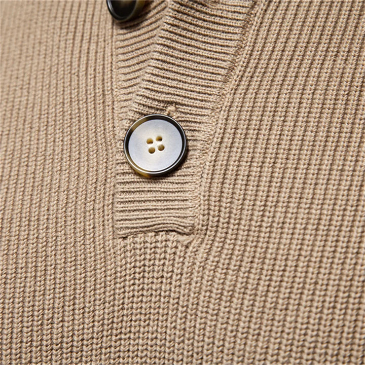 Livio Button Mockneck Sweater